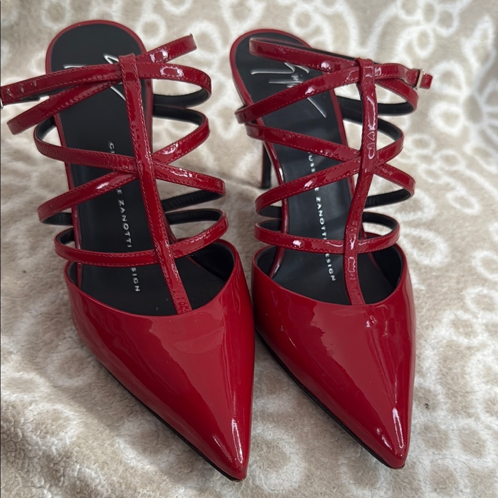 Giuseppe Zanotti Red Patent Leather Women's Heels